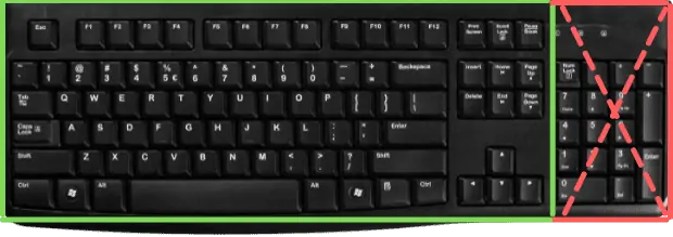 Image of a tenkeyless keyboard