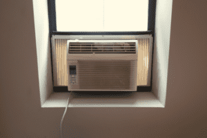 Window AC installed in a home window