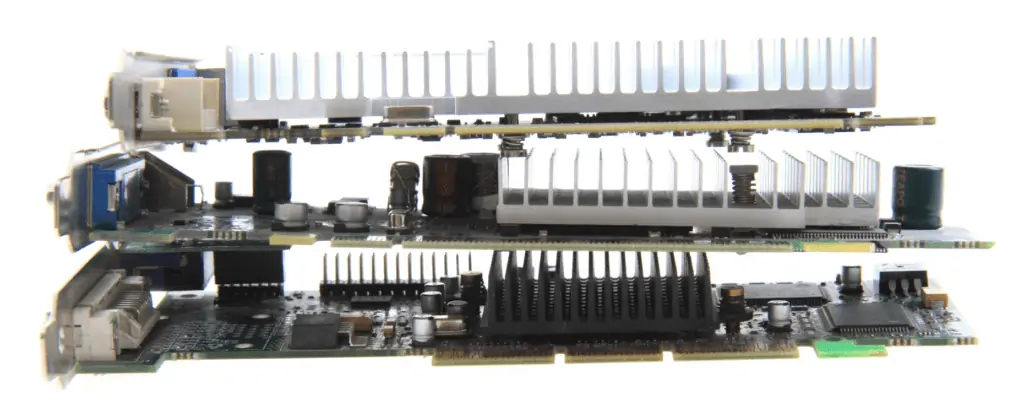 Image showing a fanless GPU, also known as passive cooling GPU.
